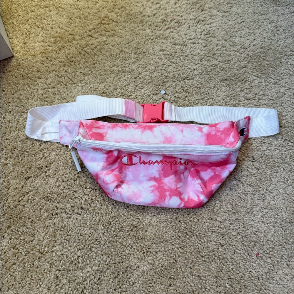Champion Pink and White Waist Bag